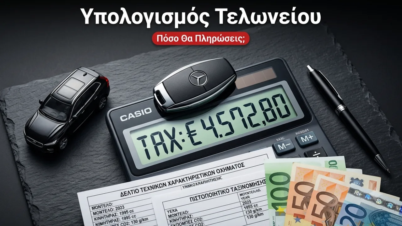 Υπολογισμός τελωνείου και τέλους ταξινόμησης για εισαγωγή αυτοκινήτου από τη Γερμανία